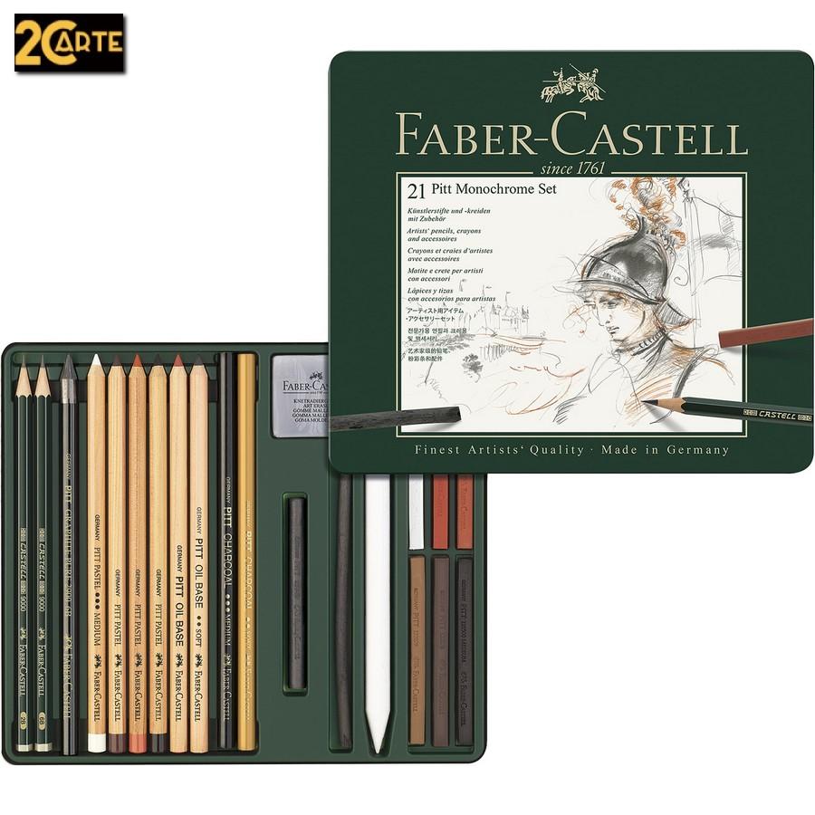 Faber-Castell Set metallo Pitt Medium 21pz. - 2C Arte - Belle Arti